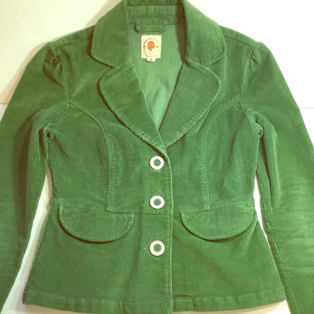TULLE Green corduroy women’s jacket